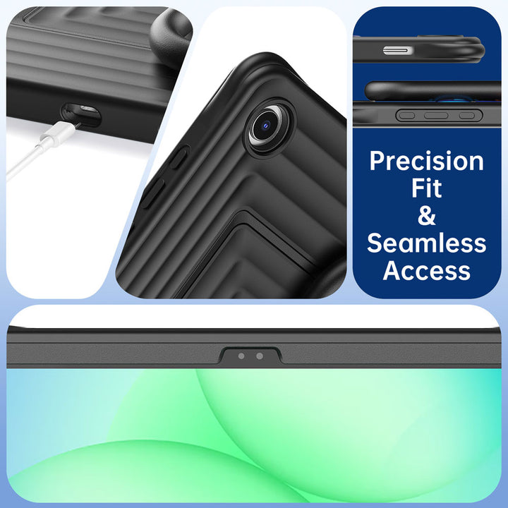 WSC-SS-X230 | Samsung Galaxy Tab A11+ A11 Plus ( 11" ) SM-X230 X235 X236 X238 / A9+ A9 Plus ( 11" ) | Rugged Case with Kick-Stand & Folding Grip