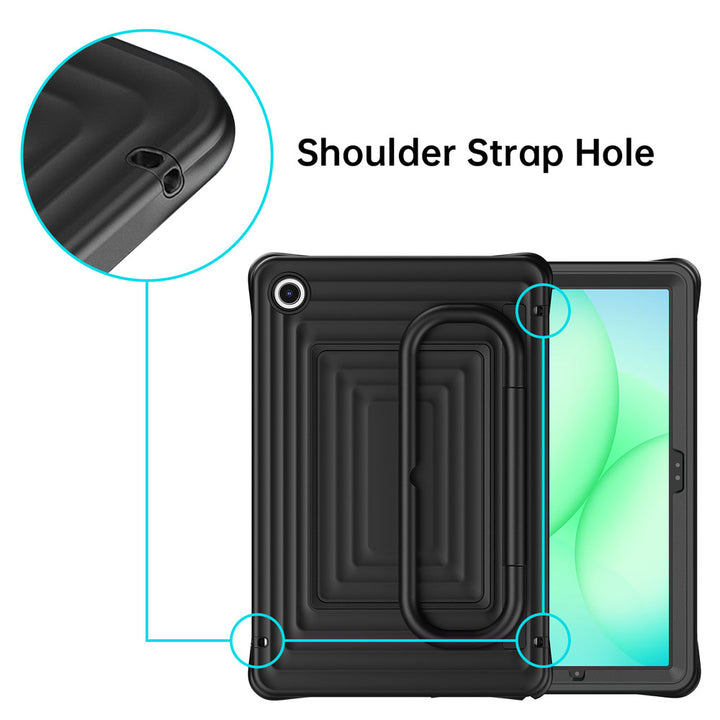 WSC-SS-X230 | Samsung Galaxy Tab A11+ A11 Plus ( 11" ) SM-X230 X235 X236 X238 / A9+ A9 Plus ( 11" ) | Rugged Case with Kick-Stand & Folding Grip