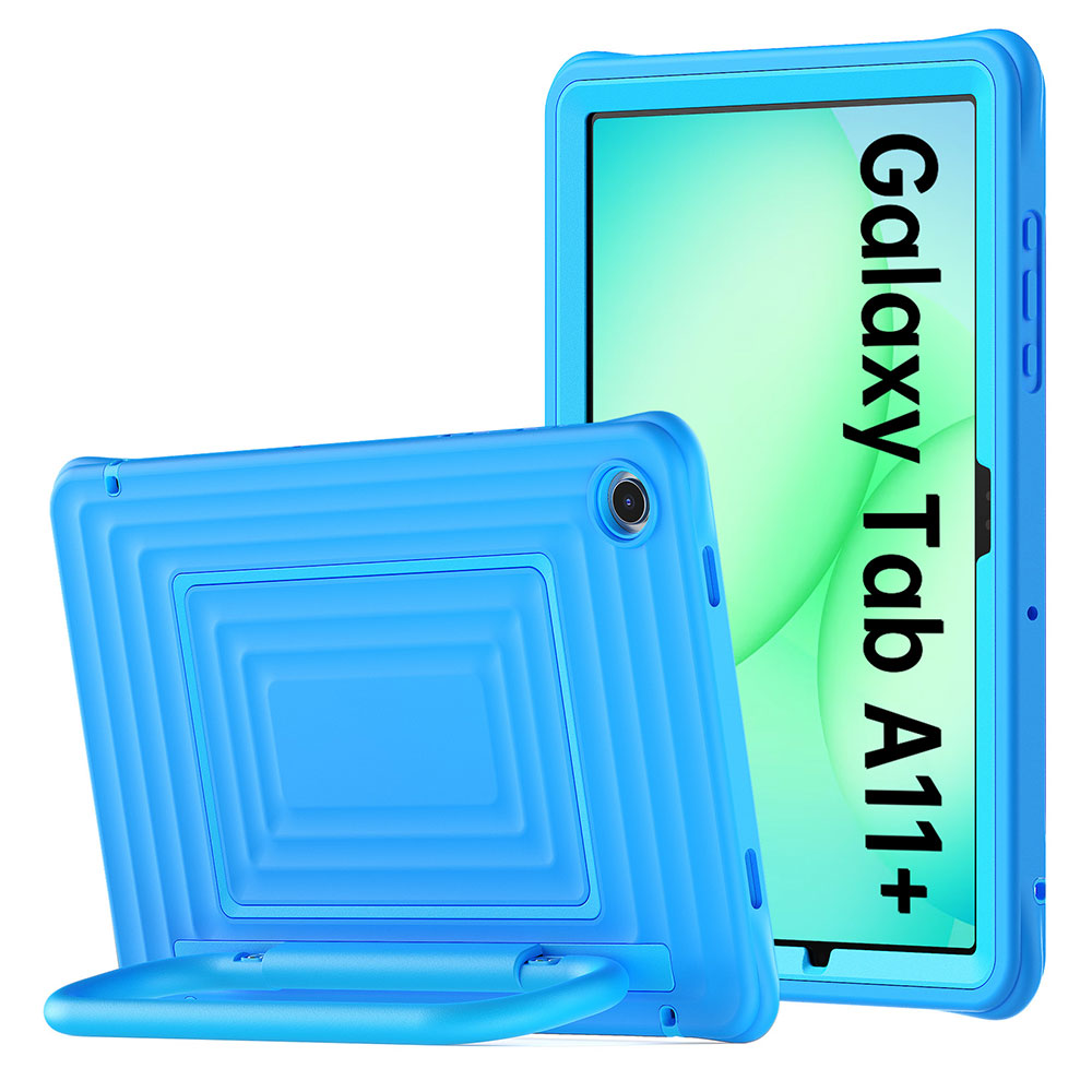 WSC-SS-X230 | Samsung Galaxy Tab A11+ A11 Plus ( 11" ) SM-X230 X235 X236 X238 / A9+ A9 Plus ( 11" ) | Rugged Case with Kick-Stand & Folding Grip