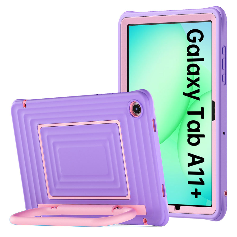 WSC-SS-X230 | Samsung Galaxy Tab A11+ A11 Plus ( 11" ) SM-X230 X235 X236 X238 / A9+ A9 Plus ( 11" ) | Rugged Case with Kick-Stand & Folding Grip