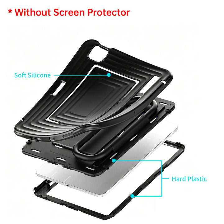 WSC-iPad-A5 | iPad Air 4 2020 / iPad Air 5 2022 | Rugged Case with Kick-Stand &amp; Folding Grip