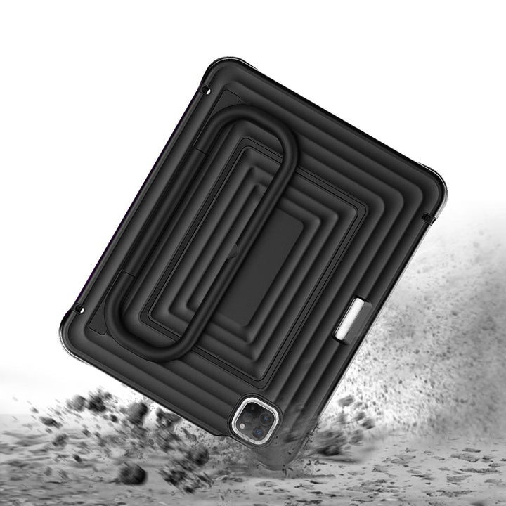 WSC-iPad-A5 | iPad Pro 11 ( 1st / 2nd / 3rd / 4th Gen. ) 2018 / 2020 / 2021 / 2022 | Rugged Case with Kick-Stand &amp; Folding Grip