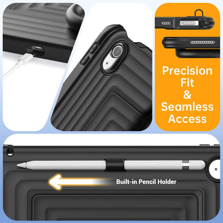 WSC-iPad-N5 | iPad 11-Inch (11th Gen / A16) | Rugged Case with Kick-Stand &amp; Folding Grip