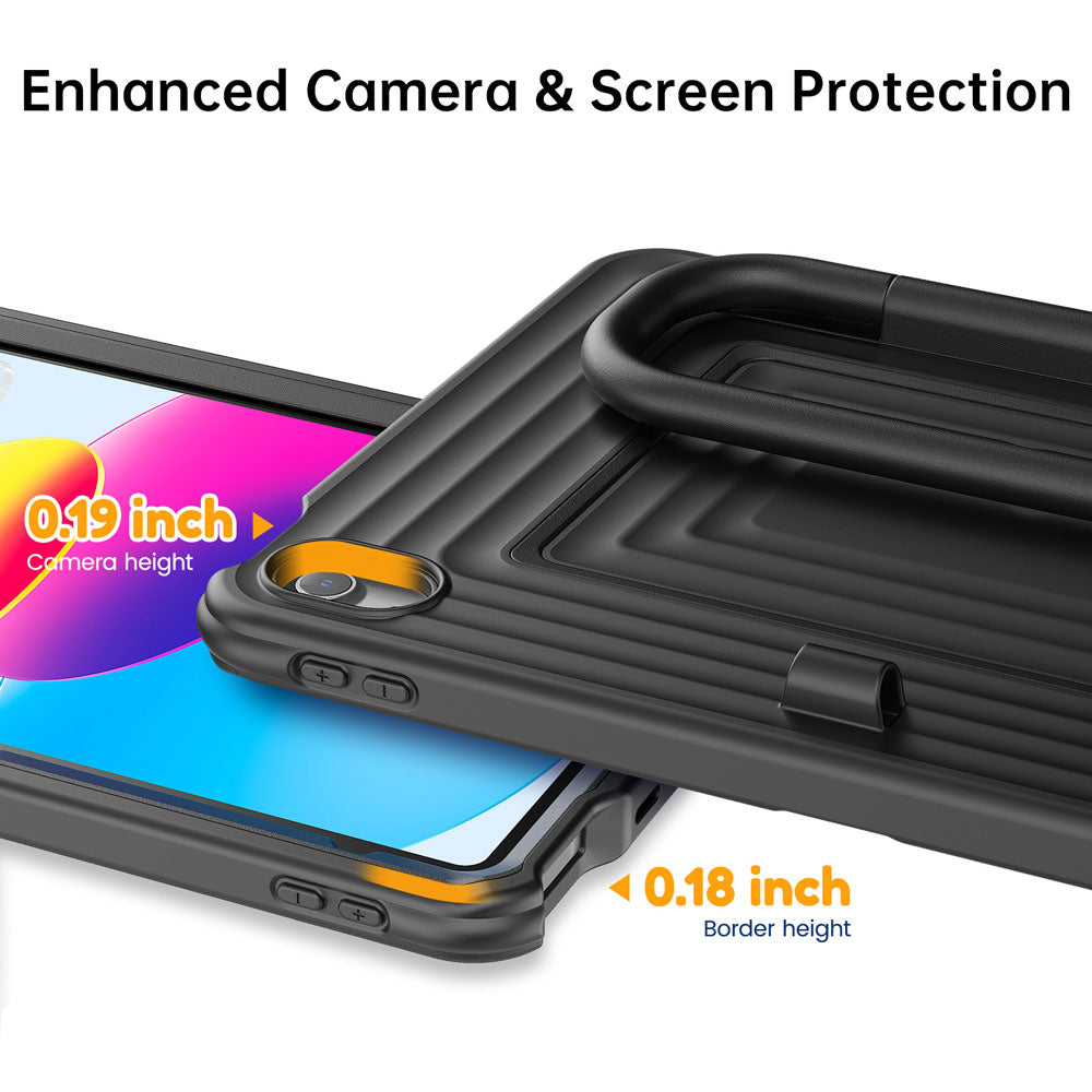 WSC-iPad-N5 | iPad 11-Inch (11th Gen / A16) | Rugged Case with Kick-Stand &amp; Folding Grip