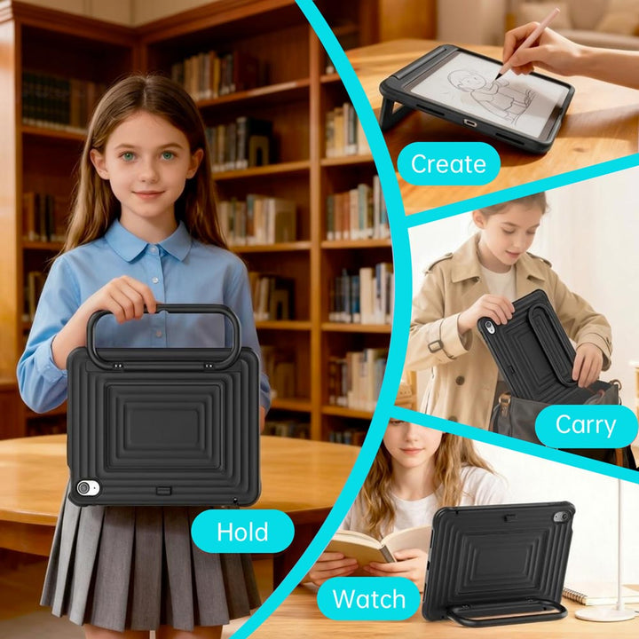 WSC-iPad-N5 | iPad 11-Inch (11th Gen / A16) | Rugged Case with Kick-Stand &amp; Folding Grip