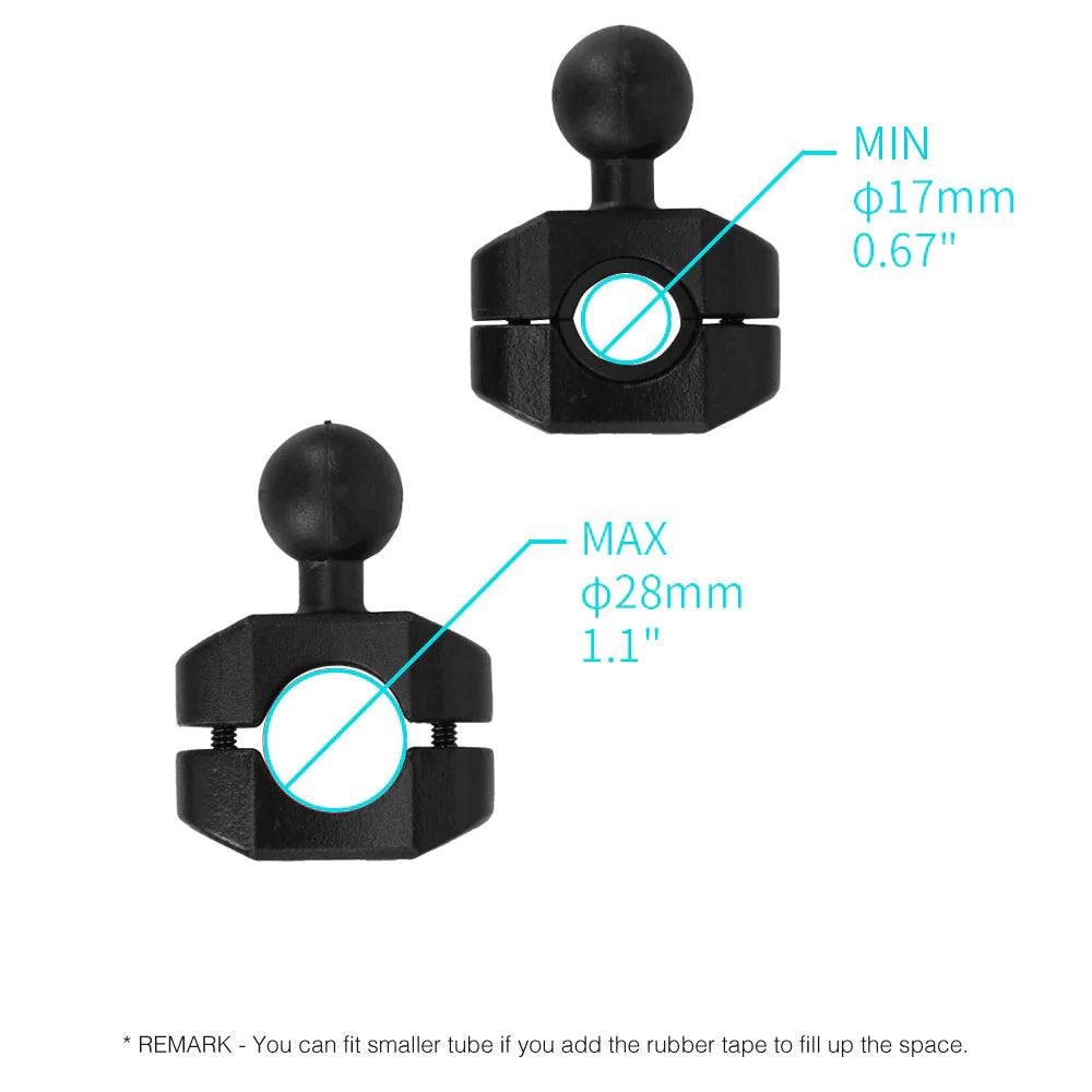 X-P14K | Heavy-Duty Rail Bar Mount *SMALL | ONE-LOCK for Phone