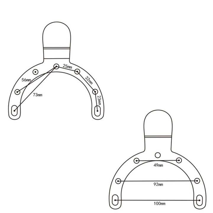 X-P32K | Heavy-Duty Motorcycle Fuel / Oil Tank Mount * LARGE | ONE-LOCK for Phone