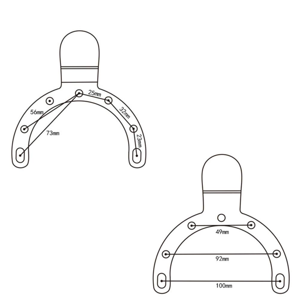 X-P32T | Heavy-Duty Motorcycle Fuel / Oil Tank Mount * LARGE | ONE-LOCK for Tablet