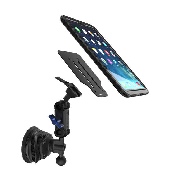 ARMOR-X ONE-LOCK Dual Ball Strong Suction Cup Mount TYPE-K for tablet