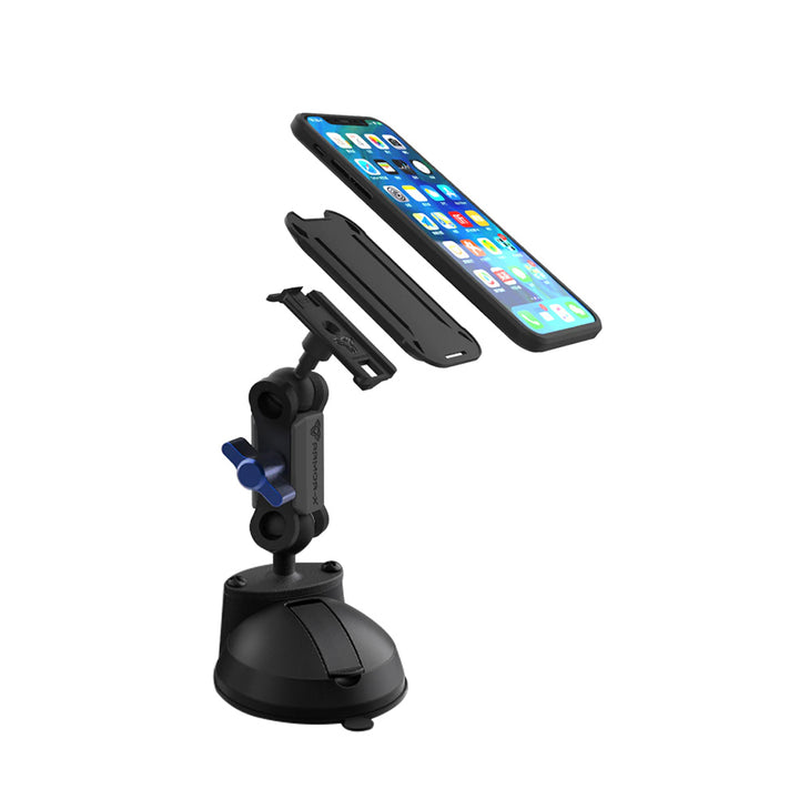 ARMOR-X ONE-LOCK Glass Suction Cup Mount TYPE-K for phone