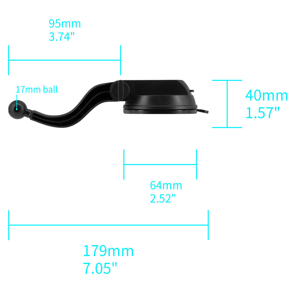 X150K | Car Suction Cup Mount | TYPE-K For ActiveKEY