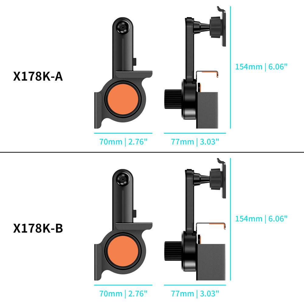 X178K | Car Center Console Screen Fixed Clip Mount | TYPE-K For ActiveKEY