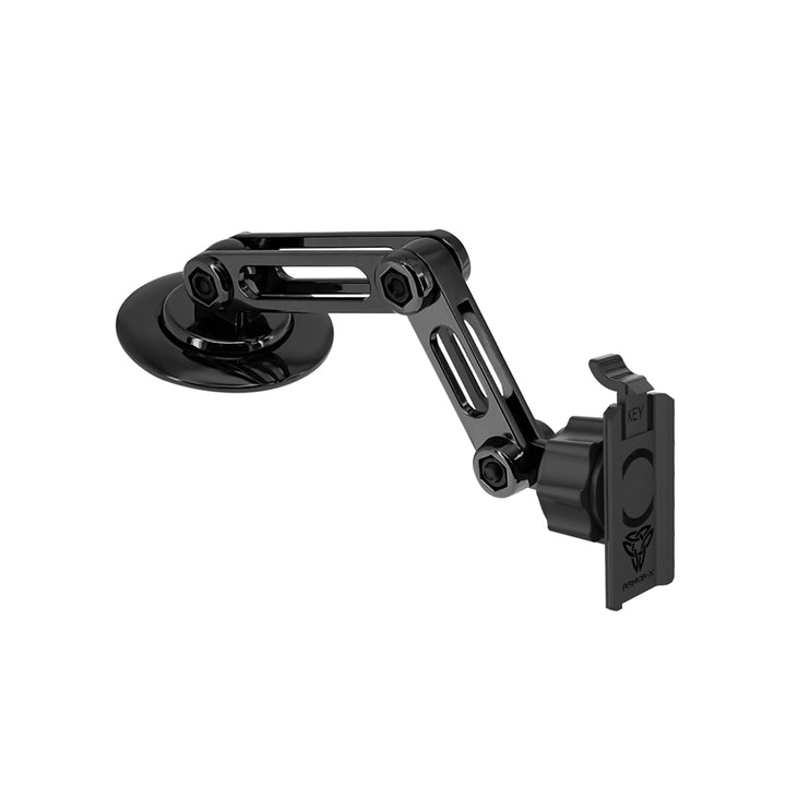 ARMOR-X Adhesive Foldable Swivel Mount design for phone, mounting on flat surfaces, such as car dashboard, windscreen , locker.