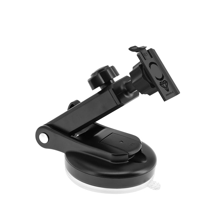 ARMOR-X Extendable Suction Mount. Two precision knobs let you customize your perfect viewing position. Extend the telescopic arm from 81mm(3.19") to 140mm(5.51") and tilt it up or down within a 225° range to get the ideal angle for safe, comfortable access.