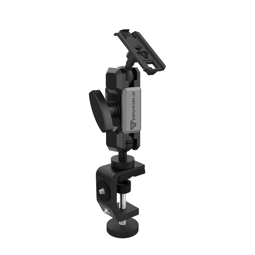 XF-P17K | Heavy-Duty G-Clamp Bar Mount*SMALL | ONE-LOCK for Phone