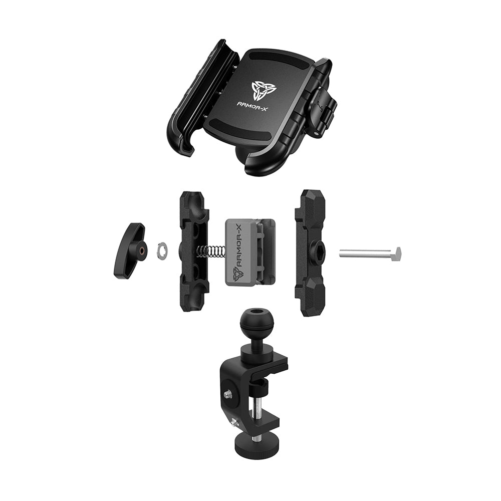 ARMOR-X C-Clamp Universal Mount ( Large ) for phone., free to rotate your device with full 360 degrees to get the best view.