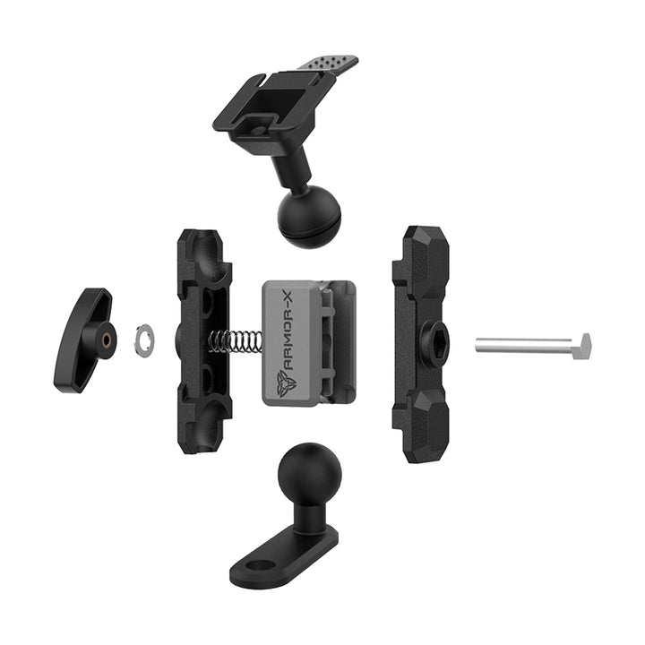 P20T | Heavy-Duty Motorcycle Mirror or Pinchbolt Mount | ONE-LOCK for Tablet