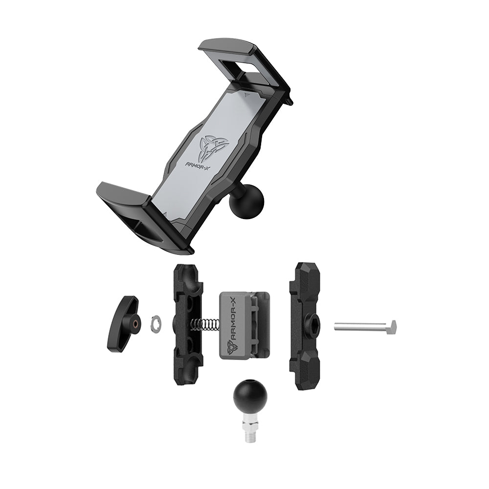 P27UT | One Inch Ball Base M8 Male Thread Motorcycle Universal Mount | Design for Tablet