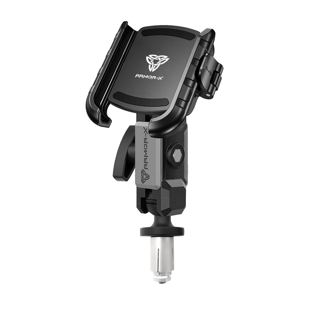 ARMOR-X Motorcycle Bike Universal Mount with Fork Stem Base for phone.