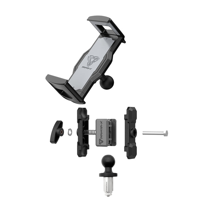 P30UT | Motorcycle Bike Universal Mount with Fork Stem Base | Design for Tablet