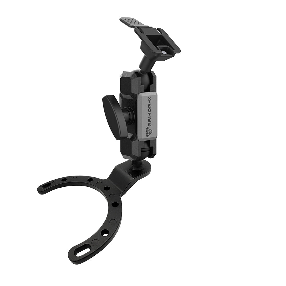 P32T | Heavy-Duty Motorcycle Fuel / Oil Tank Mount * LARGE | ONE-LOCK for Tablet