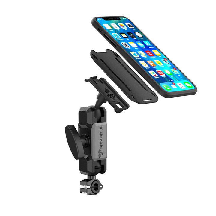 P36K | Heavy-Duty Motorcycle Mirror Mount | ONE-LOCK for Phone