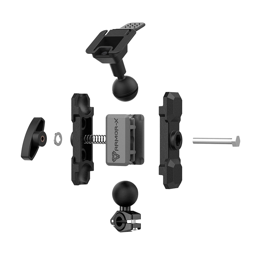 P36T | Heavy-Duty Motorcycle Mirror Mount | ONE-LOCK for Tablet