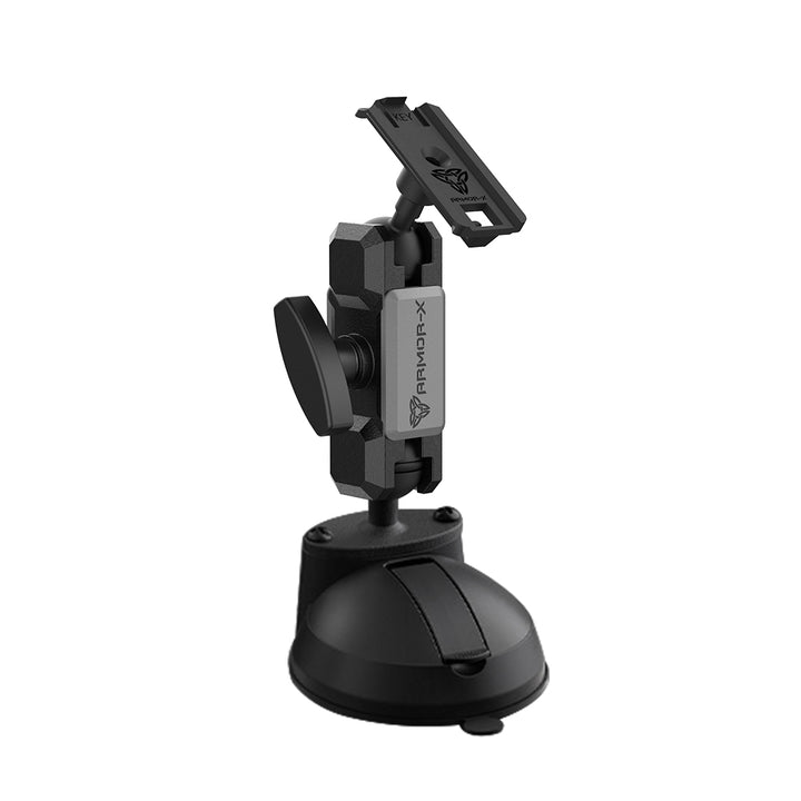 ARMOR-X ONE-LOCK Glass Suction Cup Mount TYPE-K for phone.