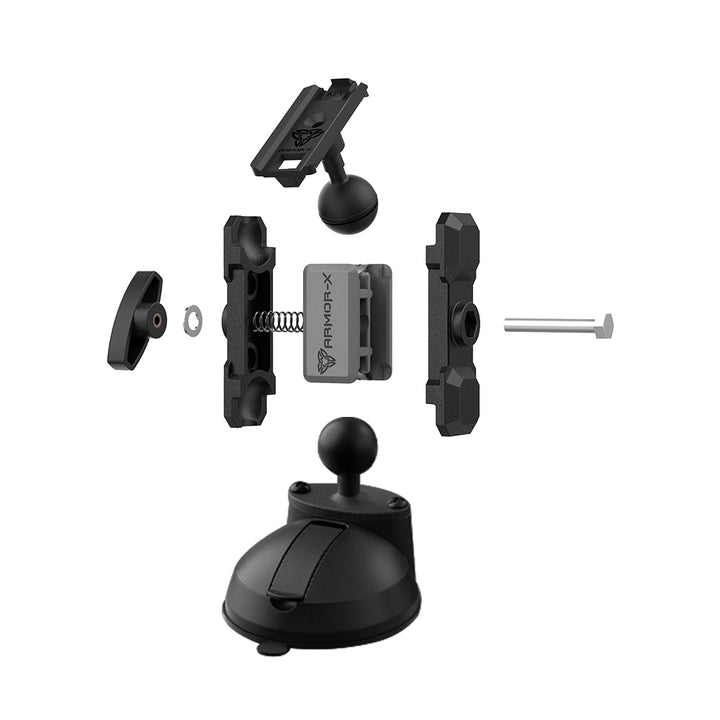 P51K | Glass Suction Cup Mount | ONE-LOCK for Phone