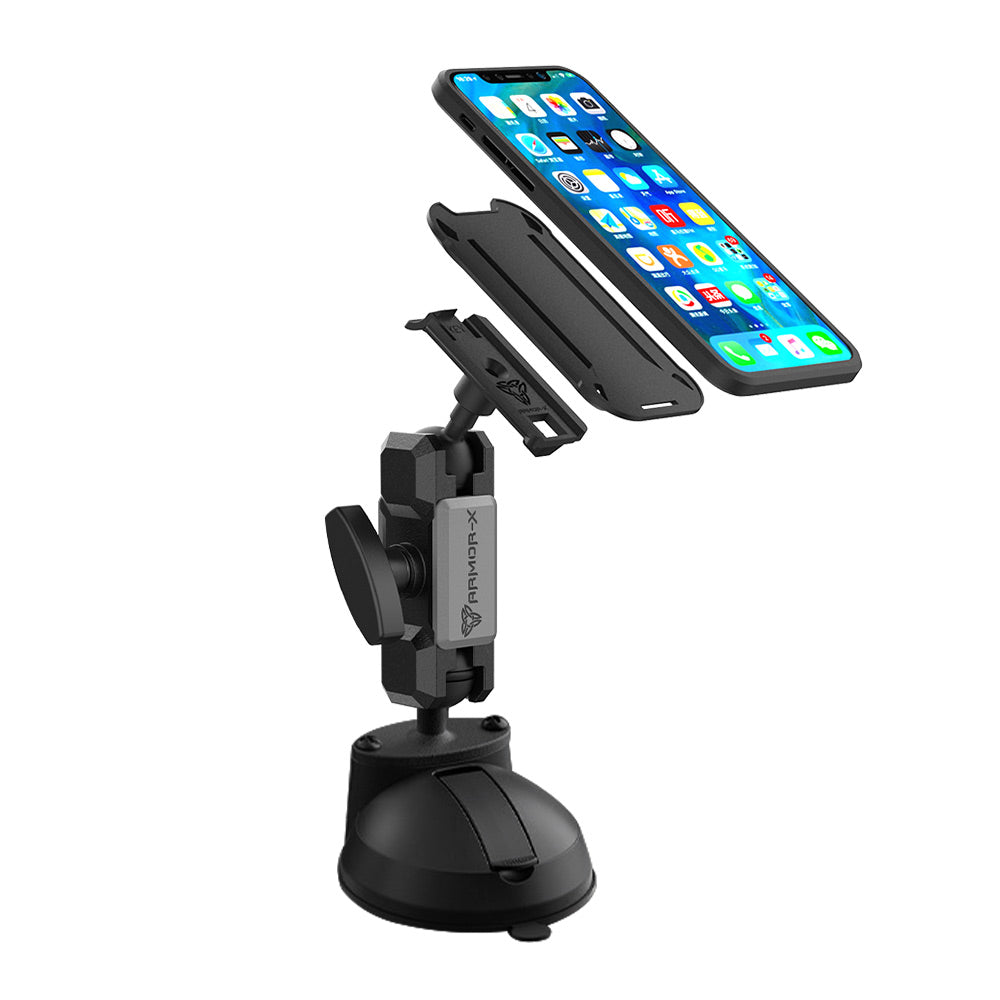 P51K | Glass Suction Cup Mount | ONE-LOCK for Phone