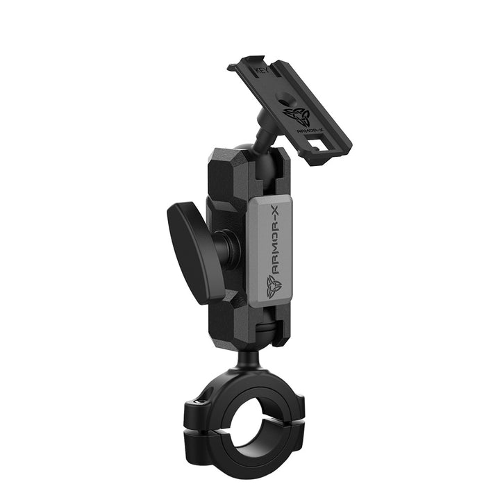 ARMOR-X ONE-LOCK Heavy-Duty Rail Bar Mount (LARGE) for smartphone.