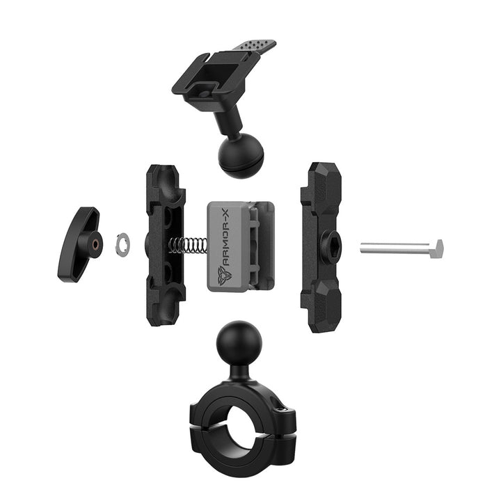 P54T | Heavy-Duty Rail Bar Mount * LARGE | ONE-LOCK for Tablet