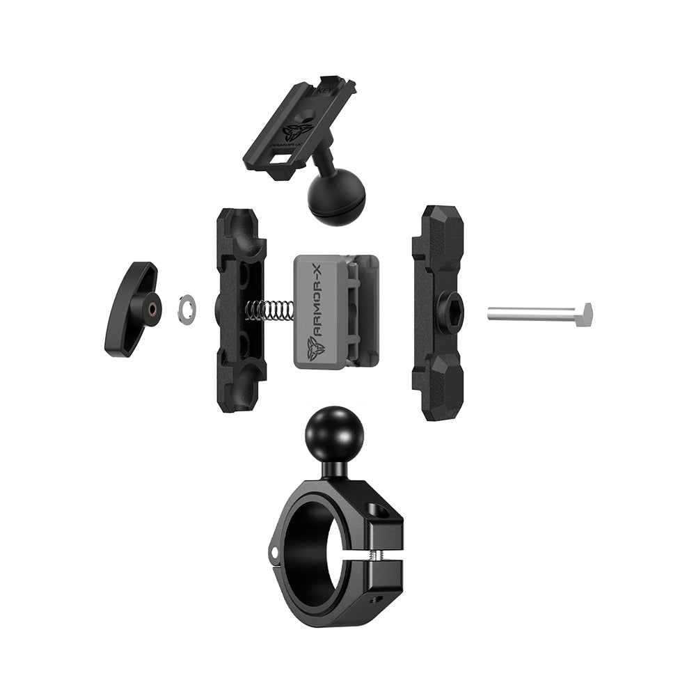 P55K | Bar Clamp Mount | ⌀38-50.80mm | ONE-LOCK for Phone