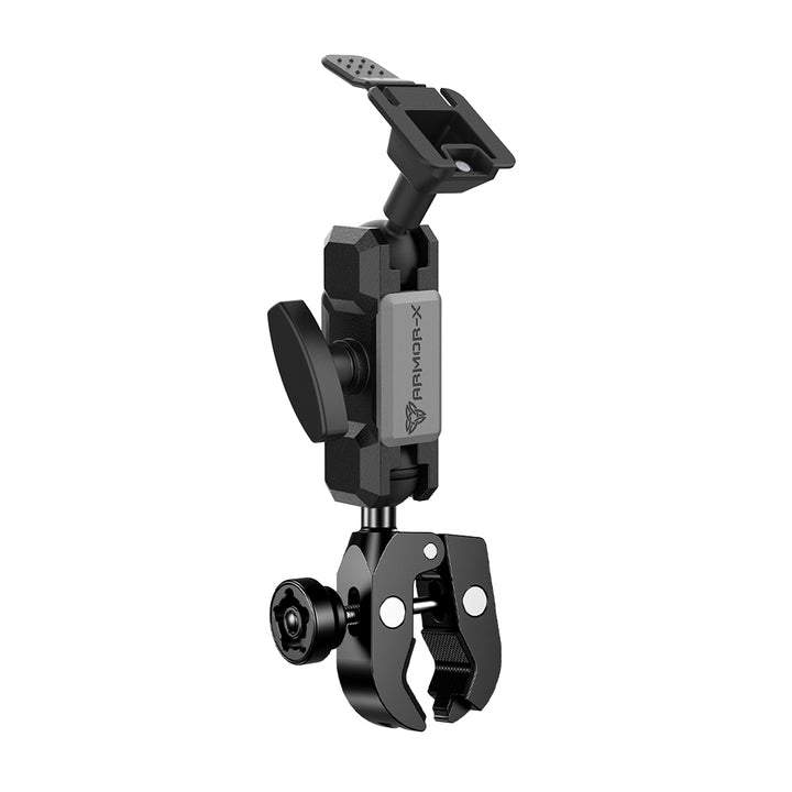 ARMOR-X ONE-LOCK Handlebar Clamp Mount for tablet.
