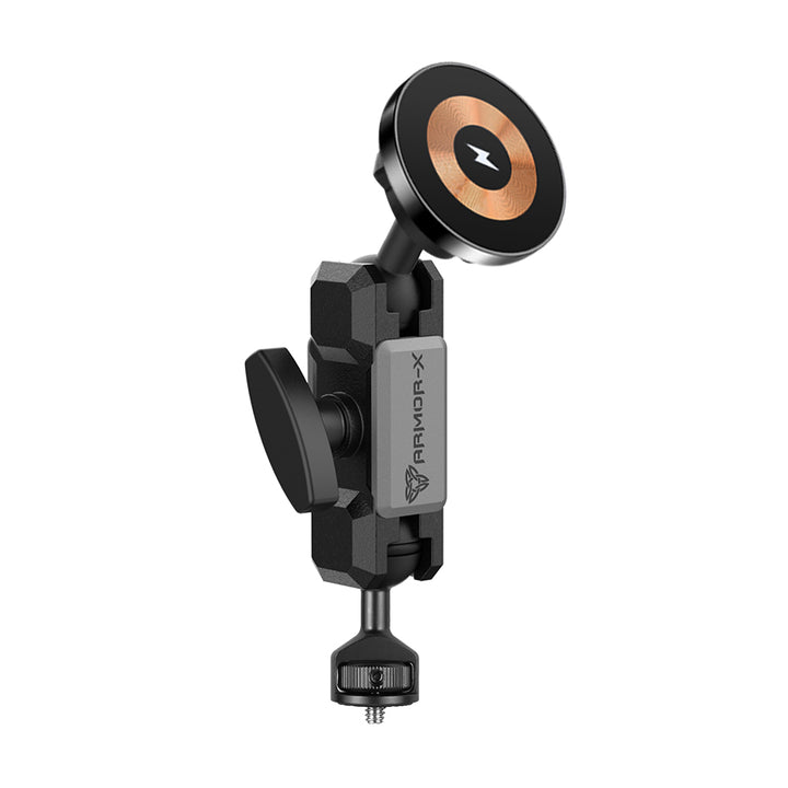 ARMOR-X Heavy-Duty 1/4" M6 Threaded MagSafe 15W Fast Charger Mount for iPhone.