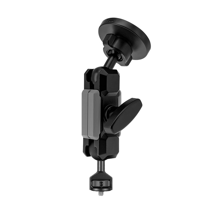 P10MS03 | Heavy-Duty 1/4" M6 Threaded Mount | MagSafe / Pixelsnap 15W Fast Charger | ONE-LOCK for iPhone & Smartphone