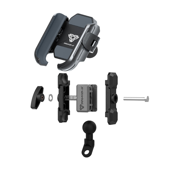 P19UP | Motorcycle Mirror Universal Mount | Design for Phone