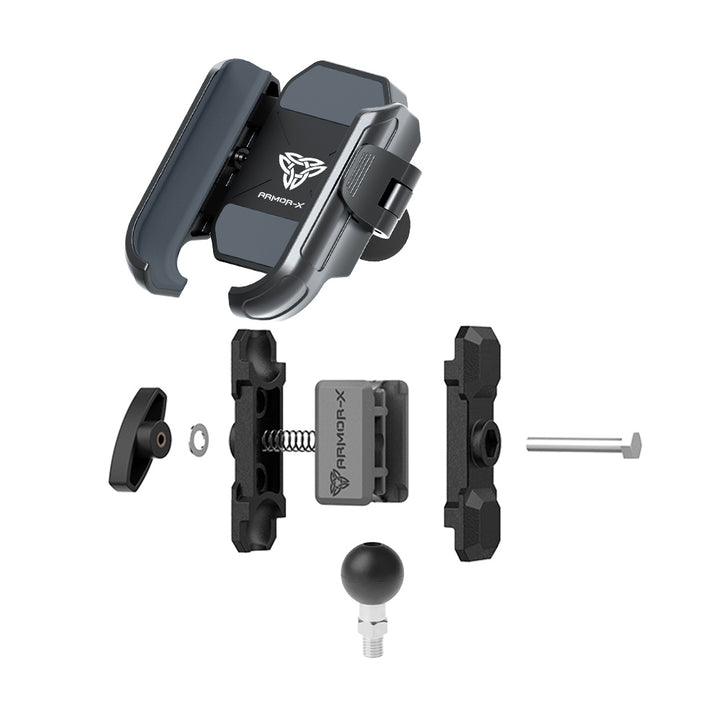 P27UP | One Inch Ball Base M8 Male Thread Motorcycle Universal Mount | Design for Phone