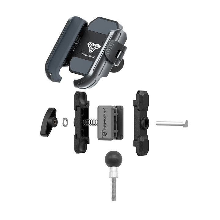 P33UP | M8 Screws Motorcycle Handlebar Universal Mount | Design for Phone