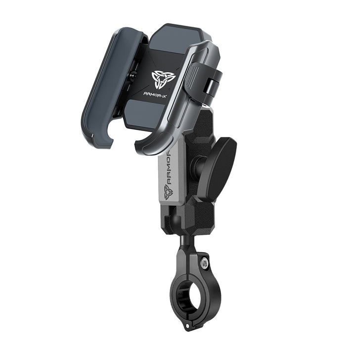 ARMOR-X Motorcycle Handlebar Universal Mount for phone.