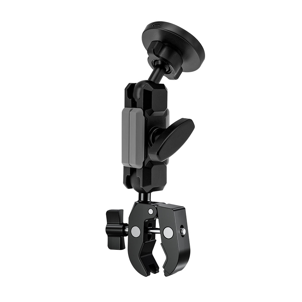 P38MS03 | Quick Release Handle Bar Mount | MagSafe / Pixelsnap 15W Fast Charger | ONE-LOCK for iPhone & Smartphone