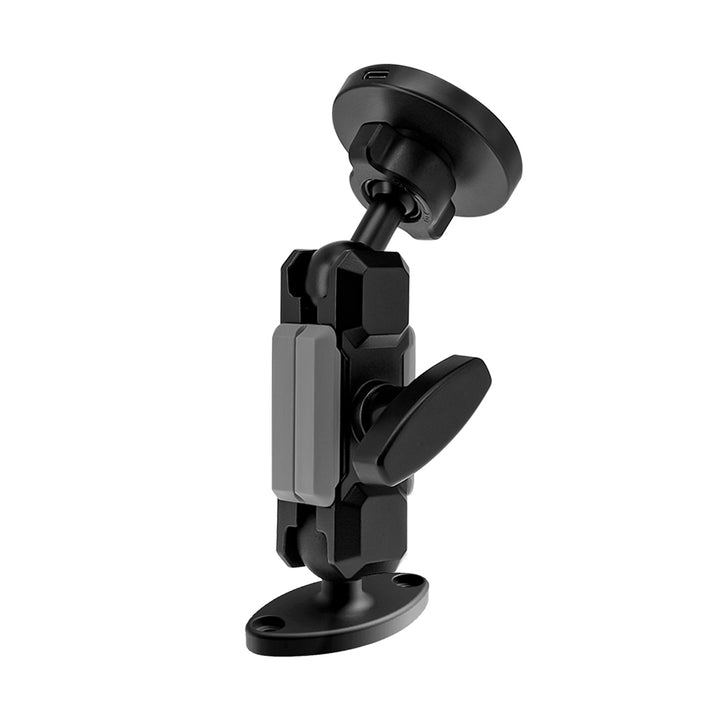 P42MS03 | Rhombus AMPS Mount | MagSafe / Pixelsnap 15W Fast Charger | ONE-LOCK for iPhone & Smartphone