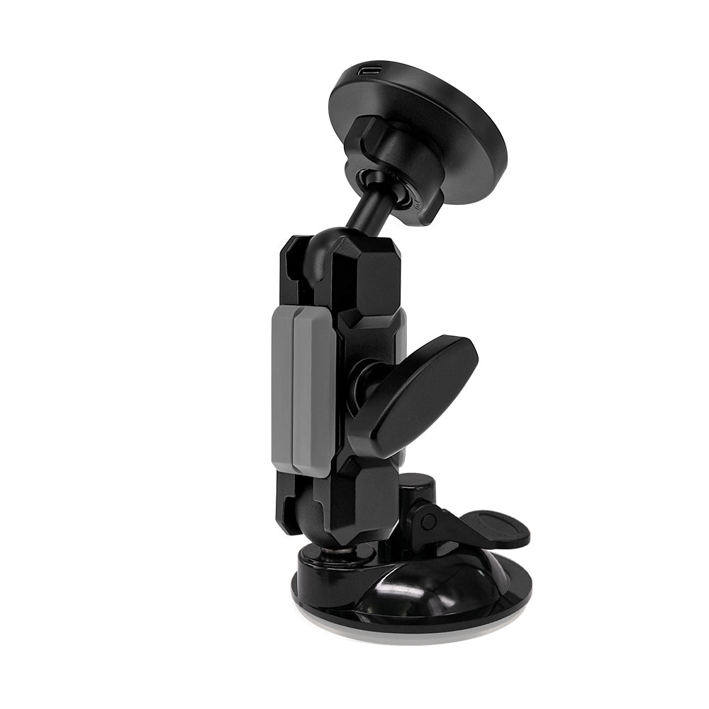 P43MS03 | Vacuum Suction Cup Mount | MagSafe / Pixelsnap 15W Fast Charger | ONE-LOCK for iPhone & Smartphone