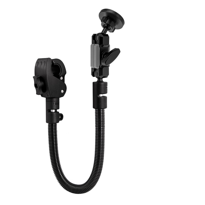 P46MS03 | Adjustable Gooseneck Tough Clamp Mount | MagSafe / Pixelsnap 15W Fast Charger | ONE-LOCK for iPhone & Smartphone