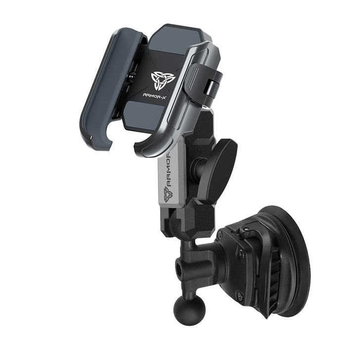 ARMOR-X Dual Ball Strong Suction Cup Universal Mount for phone.