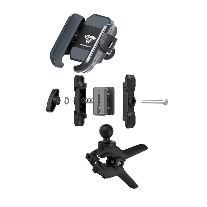 P48UP | Tough Spring Clamp Mount Universal Mount | Design for Phone