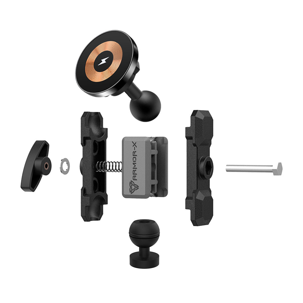 P4MS03 | 1/4" M6 Thread PixelSnap 15W Fast Charger Mount for Tripod | ONE-LOCK for Google Pixel Smartphone