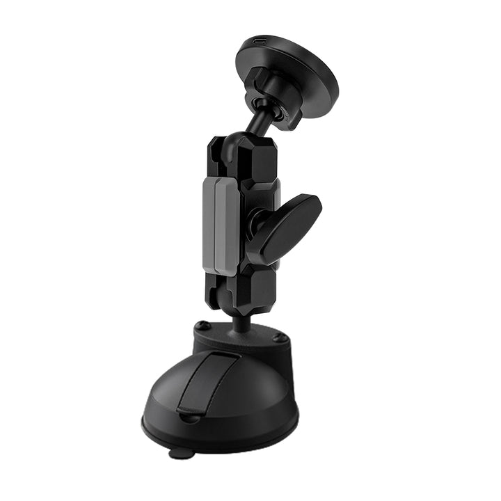 P51MS03 | Glass Suction Cup Mount | MagSafe / Pixelsnap 15W Fast Charger | ONE-LOCK for iPhone & Smartphone