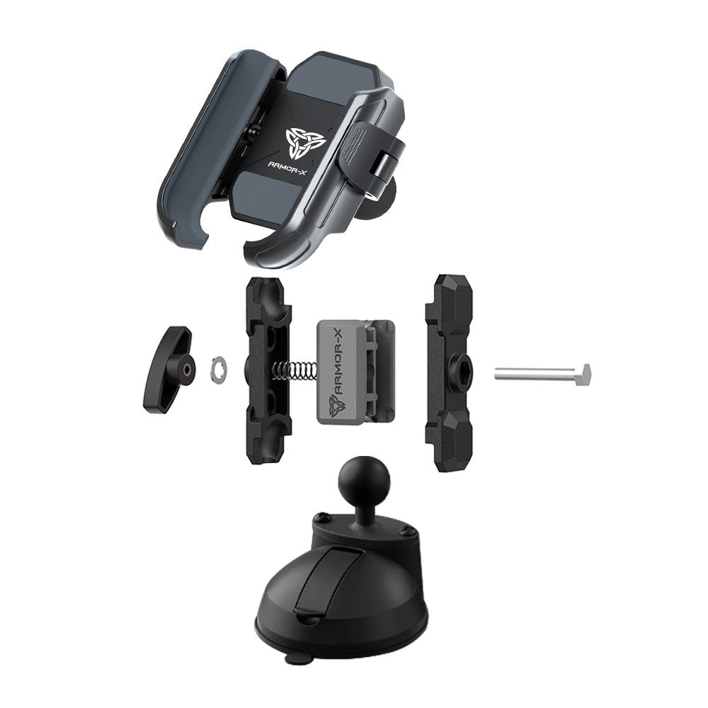 P51UP | Glass Suction Cup Universal Mount | Design for Phone