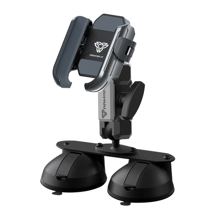 ARMOR-X Glass Double Suction Cup Universal Mount for phone.